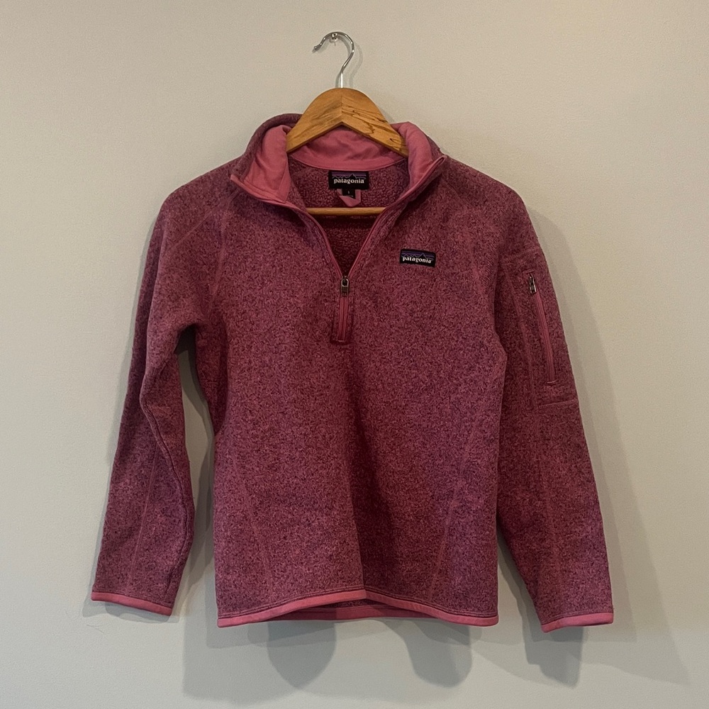 Patagonia Pink Better Sweater 1/4 Zip